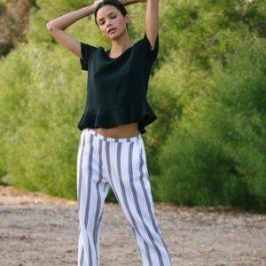 Anthropology TAVIK •  Calder White Stripe Pants